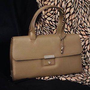 Vintage Gold Pfeil Satchel Kelly Bag Taupe Gray